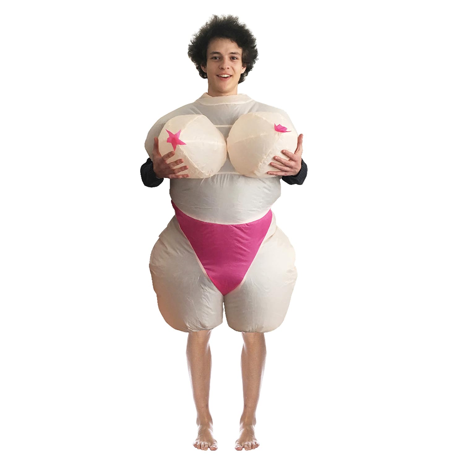 Inflatable Big Boobs Costume | Quirky Costume | Premium Quality | Adult Size 160 to 190cm | Polyester | Comfortable | Resistant | Inflation System Included | Created by OriginalCup®