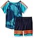 adidas Baby Boys' Tee and Active Short Set, Teal, 9 Months