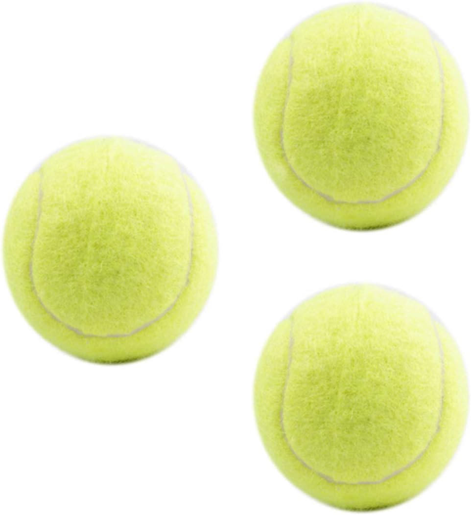 KongJies Tennis Balls, 3 Pcs Training Sport Play Cricket Dog Toy