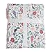GRACED SOFT LUXURIES Minky Super Soft Baby Blankets, Receiving Blankets with Floral Garden Printed Design
