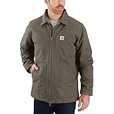 Carhartt Men's Loose Fit Washed Duck Sherpa-Lined Coat