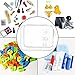 2pcs/pack Lermende Clear Toiletry Bag TSA Approved Travel Carry On Airport Airline Quart Sized 3-1-1 Compliant Bag Make-up Pouch Kit (White)