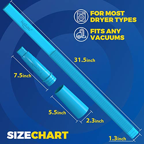 Holikme Dryer Vacuum Hose Attachment Brush and Dryer Lint Brush, Dryer