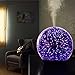 Essential Oil Diffuser – 3D Glass 200ml Galaxy Premium Ultrasonic Aromatherapy Oils Humidifier With Amazing LED Lights, Handy Auto Shut-Off Function & Large Water Tankthumb 3