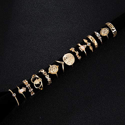 4 CSIYAN+Knuckle+Stacking+Geometric+Teardrop