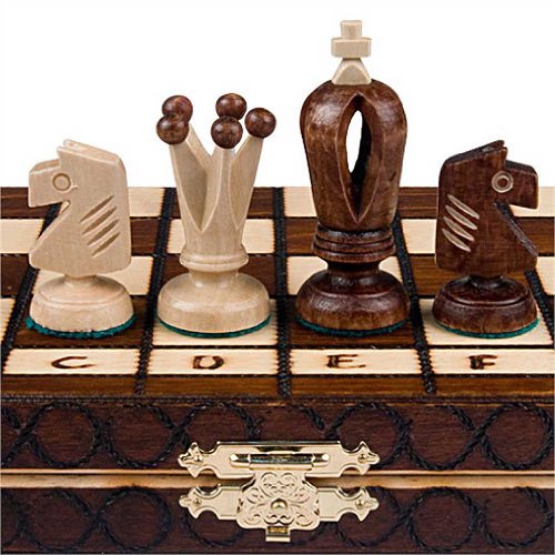 Chess Royal 30 European Wooden Handmade International Set, 11.81 x 1.97-Inch