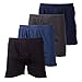 Ultra Mens Color Cotton Knitted Comfort Relaxed Boxer Shorts Underwear (4 Pack)
