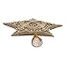 Kurt Adler 13.5-inch Star Treetop with Ivory Pearls and Platinum Glass Glitter