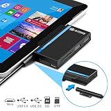 Microsoft Surface Go USB Hub Type-C& 3-Slot Card Reader Adapter, Eletrand 6 in 1 USB C Combo Dock with SD/Micro SD(TF) Card Writer, High-Speed USB 3.0 Up to 5Gbps for U Disk Surface Go Keyboard&Mouse