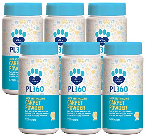 PL360 Pet Odor Neutralizing Carpet Powder, Citrus, 16 Ounces (6 Pack)