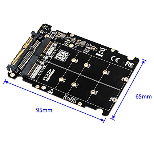Vaorwne M.2 Ssd naar U.2 2in1 M.2 Nvme en Sata-Bus Ngff Ssd naar Pci-E U.2 Sff-8639 Pcie M2 Converter voor… - Image 5