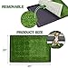 Giantex Dog Puppy Pet Potty Pad with Pull-Out Drawer, Home Training Toilet Pad Grass Surface, Portable Dog Mat Turf Patch Bathroom Indoor Outdoor (25