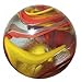 Mega Marble - FIESTA ToeBreaker - Jumbo 2 Inch Glass Marble with Stand