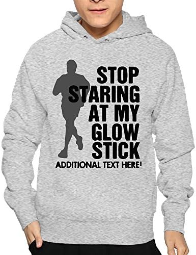 Funny Glow Run 5K Man's Pullover Hoodies Lightweight