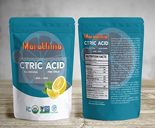 Citric Acid - 100% Pure Food Grade Gluten Free Kosher No GMO's - Verified for Organic Foods (1.5lb (24oz))
