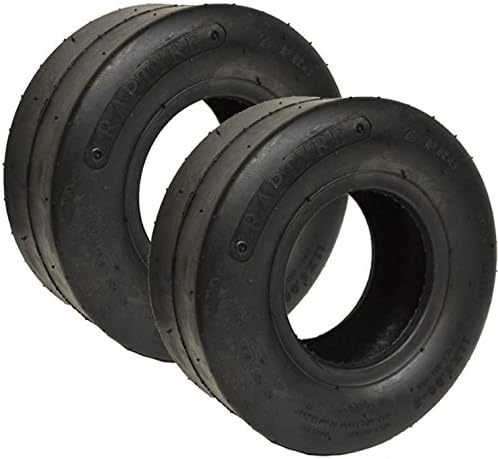 Lawnmowers Parts &amp; Accessories NEW (2) 11x4.00-5 Smooth Slick Lawn Mower Tractor Go Kart Heavy Duty Lawnmower Tires SHIP FROM USA