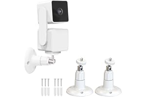 GRESUR Wall Mount for Wyze Cam Pan V3/Wyze Cam V3, 360 Degree Swivel Adjustable Mount for Wyze Cam Pan, Wyze Cam V3/V2 and Other Indoor Outdoor Security Camera with Same Interface (2 Pack)