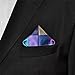Shlax&Wing Checked Blue Pink Brown Handkerchieves Mens Neckties Hanky