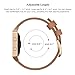 SWEES Leather Bands Compatible with Fitbit Blaze Smart Watch, Genuine Leather Replacement Band with Metal Frame Small & Large for Women Men, Champagne Gold, Rose Gold, Black, Brown, White, Grey, Beige
