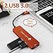 NOVOO USB C Hub 5 in 1 with HDMI 4K Adapter, 2 USB 3.0 Ports, 1 SD Memory Port, 1 microSD Card Reader Compatible with MacBook Pro 2017/2016, Huawei MateBook, Chromebook Pixel, Samsung S8 and More