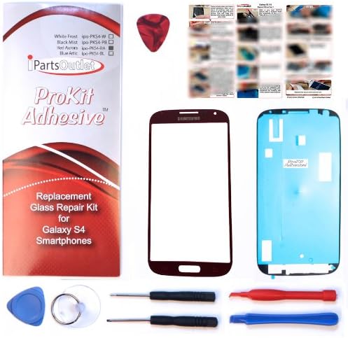 S4 ProKit adhesive repair kit for Samsung Galaxy S4 Replacement Screen Glass Lens repair Kit S4 IV i9500 s4 prokit adhesive (Red Aurora)