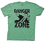 Archer Danger Zone Mens T-Shirt (Medium, Green)