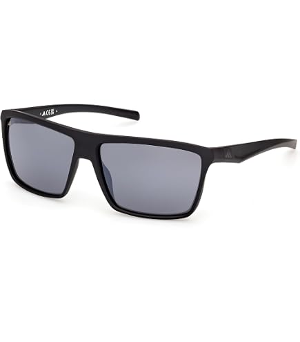 Amazon.com: Adidas SP0007 02A Sunglasses Men's Matte Black/Smoke