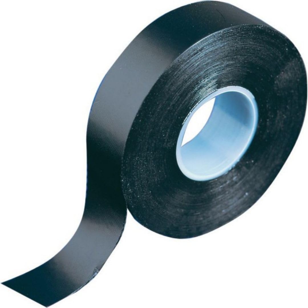 Gocableties Black Self Amalgamating Tape, 19mm x 5m, Waterproof Rubber Tape for Cable and Pipe Repair, Sealing Joints, and Insulating Electrical Connections, 1 Roll