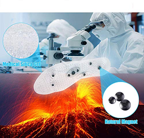 Massaging Insoles, Acupressure Magnetic Massage Foot Therapy Reflexology Pain Relief Shoe Insoles 2 Pair Washable and… - Image 2
