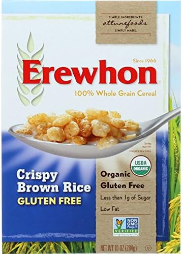 Erewhon Cereal - Organic - Crispy Brown Rice - Gluten Free - 10 oz - case of 12