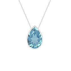 LUSTRE AND LIGHT Pear Shape Natural Swiss Blue