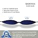 KAMOSSA Sleep Mask, Contoured Sleeping Eye Mask, 3 Colors Available, Free Earplugs & Carry Bag (Blue)