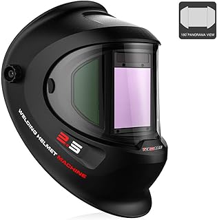 Tekware Ultra Large Viewing Screen True Color Solar Power Auto Darkening Welding Helmet