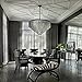 MEELIGHTING 24 Lights Empress Crystal Chandelier Lighting Modern Contemporary Chandeliers Pendant Ceiling Lamp Lights Fixture 7-Tier for Dining Room Living Room Hotel Showroom W39.4
