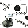 JSHANMEI-Portable-Fishing-Line-Spooler-Winding-Winder-Reel-Spool-System-Ultimate-Line-Winder-Spooling-Station-Tackle-Suction-Cup-Base-Aluminum-Silver-Fishing-Tools