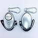 Silver Mini Loud Personal Staff Panic Rape Attack Safety Security Keyring Keychain Alarm with Torch 140DB