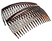 France Luxe 18 Tooth French Side Comb Pair - Tortoise