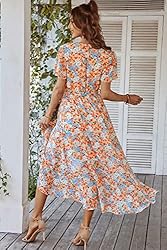 PRETTYGARDEN Women's 2024 Floral Boho Dress Wrap V