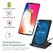 Fast Wireless Charger Compatible with S8 8 Plus S7 S6 Edge S9 Note 8 Note 5 10W, Cleefun Wireless Charging Stand Pad Portable