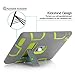 TIANLI Three Layer Protection Shockproof Protective with Kickstand for iPad 2nd Generation Case - Grey Lemon Yellow
