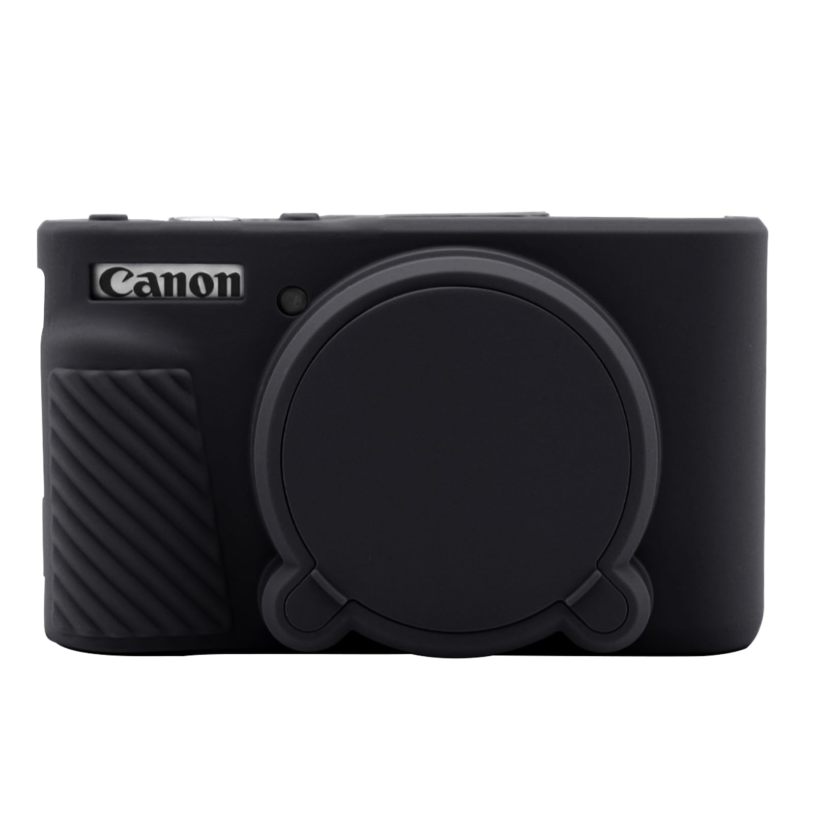 SX740 Camera Case, Anti-Scratch Soft Silicone Protective Cover with Removable Lens Cover for Canon PowerShot SX740/ SX730, Black