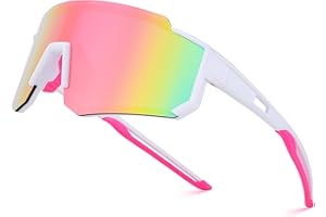 GLARDEFE Kids Baseball Sunglasses - Youth Baseball Glasses for Boys Girls - Sports Softball Shades Age 6-14