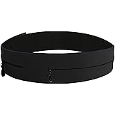 AnsrJ Adjustable Running Belt, Runners Fanny Pack for Women & Men.hidden money belt for travel. Slim Thin Elastic Waistband.Workout Fitness Exercise Gym Phone Holder Belt.