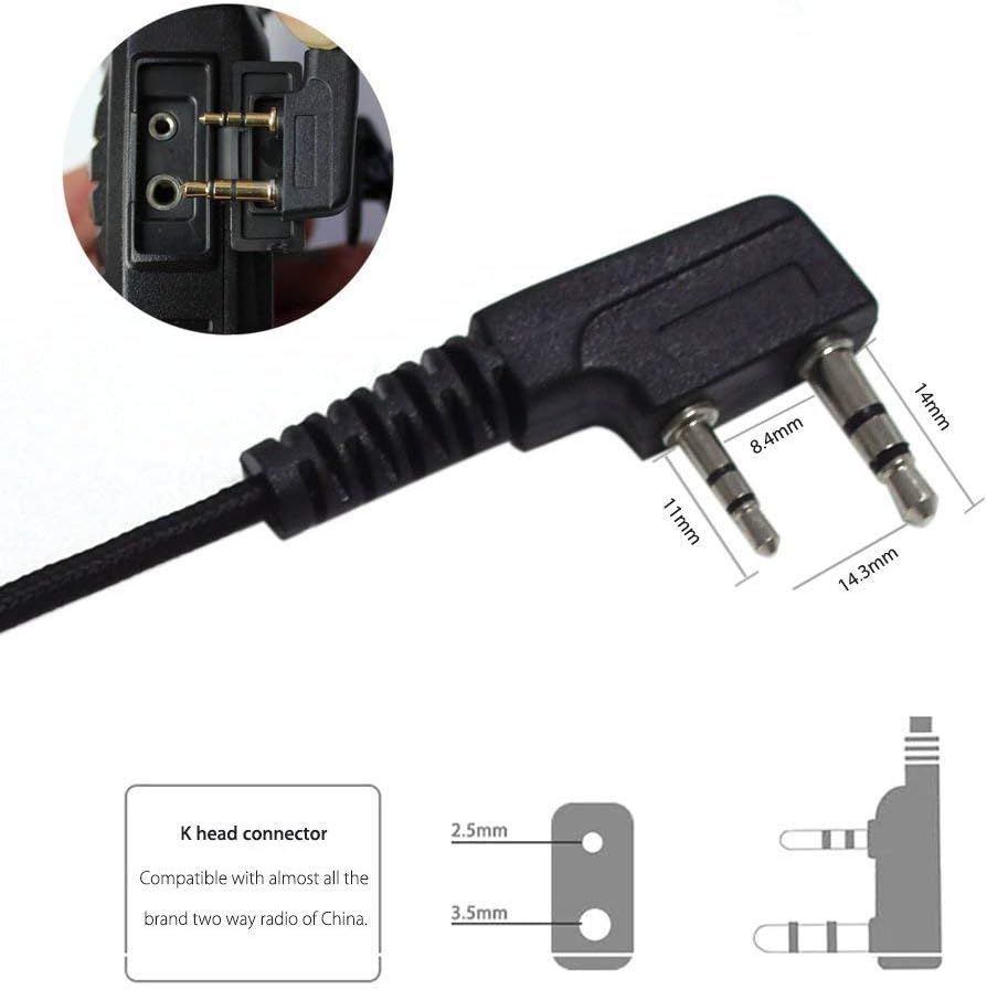 Radio Communication Electronics Photo Nestling Black Ptt Earpiece Earphone Headset Mic For Baofeng Uv 5r 5ra 5ra 5rb 5rc 5rd 5re 5re 666s 777s 888s Two Way Radio The Friday Ch