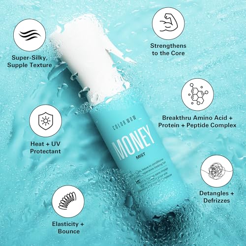 COLOR WOW MONEY MIST – LUXE LEAVE-IN CONDITIONING TREATMENT FOR GLOSSY, EXPENSIVE-LOOKING HAIR | MOISTURIZES, DEFRIZZES & DETANGLES FOR SMOOTH, SILKY TEXTURE