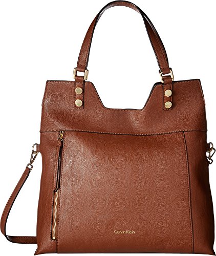 Calvin klein alexis faux leather reversible north/south…
