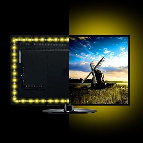 Neon Accent LED Strips Bias Backlight RGB Lights with Remote Control for HDTV, Flat Screen TV Accessories and Desktop PC, Multi Color