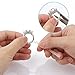 Ring Size Adjuster, Clear Ring Sizer with Polishing Cloth, 2 Sizes 2mm and 3mm Fit for Any Rings, Perfect for Loose Rings by Fezep