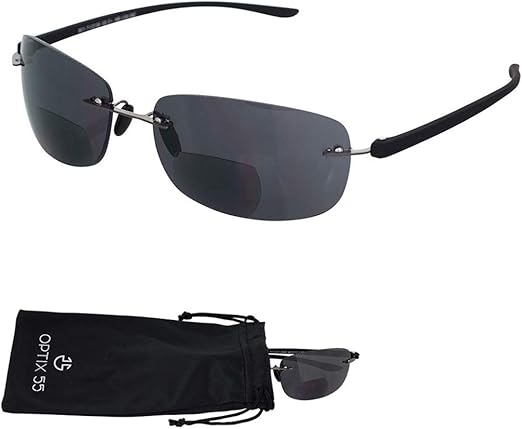 rimless bifocal glasses