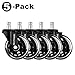 Office Chair Caster Wheels (Set of 5)，SLYPNOS Heavy Duty Replacement PU Chair Wheels, Protect All Floors with Standard Stem Diameter